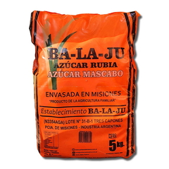 Azúcar Mascabo Agroecológica x 5 Kg. ´´BA-LA-JU´´