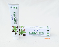 Pasta Dental Ayurvédica x 100 Gr. ´´Sudanta´´ (Con Carbón Activado - Presentación En Gel)