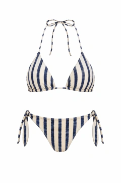 Bikini rayas azul