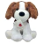 Cachorro Pelúcia Apaixonado 25 Cm Altura Fofinho Marrom