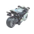Moto Miniatura Metal 1:12 Com Farol Led, Som E Fricção Prata na internet