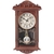 Relógio De Parede Retrô Vintage Com Pendulo Ativo Marrom 41X22X7