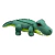 Crocodilo Pelúcia Verde Escuro Com 36 Cm Jacaré Comprimento