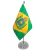 Bandeira De Mesa Brasil Império 1822/1889 29 Cm Alt.(mastro) - Loja do Caue - O presente ideal você encontra aqui!