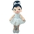 Boneca Pano Bailarina Roupa Branca 40 Cm Fofinha Altura - Loja do Caue - O presente ideal você encontra aqui!