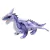 Dragão Pelúcia Asas Roxo 45 Cm Comprimento Antialérgico