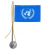 Mini Bandeira Da ONU Com Ventosa (5,5cm X 8,5cm)