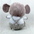 Elefante Pelúcia Cinza Com 29 Cm Altura Sentado Com Roupa - comprar online