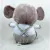 Elefante Pelúcia Cinza Com 29 Cm Altura Sentado Com Roupa - comprar online