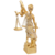 Estátua Dama Justiça 14 Cm Altura Dourado Direito Tres-j01a na internet