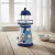 Enfeite Decorativo Farol Metal Marítimo 13,5cm Ancora com LED - comprar online