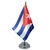 Bandeira Mesa Cuba Dupla Face Mastro Com Mastro 29 Cm - Loja do Caue - O presente ideal você encontra aqui!