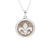 Medalla Flor De Liz Con Rodocrosita Reconstituida- Plata 925 - comprar online