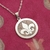 Medalla Flor De Liz Con Rodocrosita Reconstituida- Plata 925