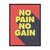 No Pain, No Gain en internet