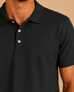 POLO SANTORINI (PRETO) - comprar online