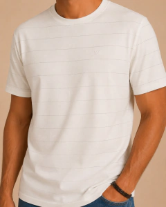 T-SHIRT LISTRADA SOLAR (MARFIM) - comprar online