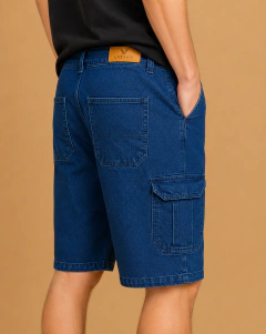 BERMUDA CARGO JEANS (STONE) - comprar online