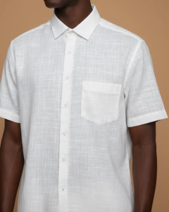 CAMISA MANGA CURTA HAME (OFF WHITE) na internet