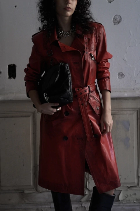 Trench Coat Birmingham Dirty Red - comprar online