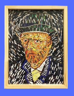 Lamina Autorretrato Azul - comprar online