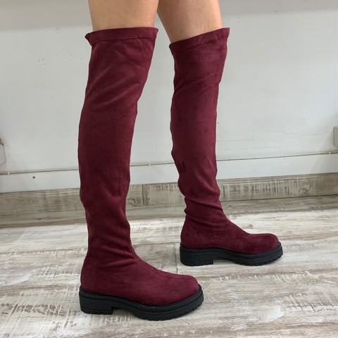 Monaco gamuzado bordo
