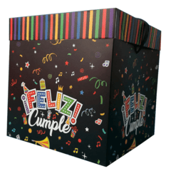 CAJA FELIZ CUMPLEAÑOS- MEDIANA 15x15