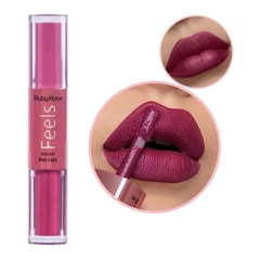 Labial Duo liquid lipstick - Metallic + matte Ruby Rose n 363