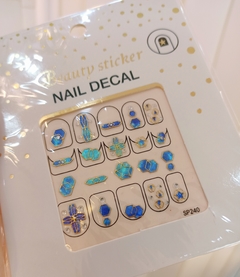 Nail DECAL blue