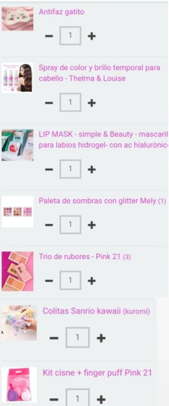 Ramo de maquillaje - Totally Pink - comprar online