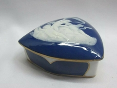 Bombonera De Porcelana Francesa 1920 Barbotine F.m Alhajero en internet