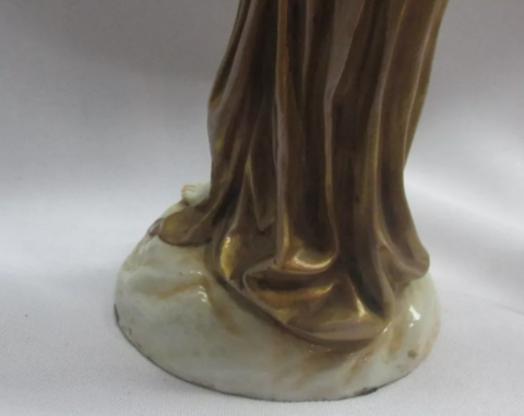 Antigua Figura Diosa Ares Porcelana Alemana Hochst 1750 - Polo Antiguo - Antigüedades en Argentina