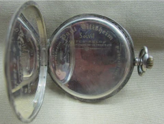 Reloj de Bolsillo Cara Abierta Gris Antiguo Paul Ditishiem Solviv Plata 925 Estilo Museo - Polo Antiguo - Antigüedades en Argentina