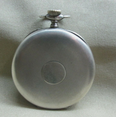 interesante reloj de bolsillo antiguo paul ditishiem solviv gris plata 925 único - tienda online