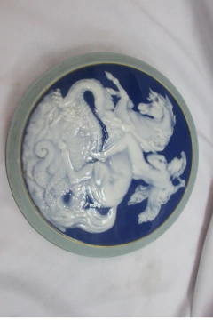 art deco A. Barriere Limoges Francia bella época art deco San Jorge único grande - tienda online