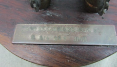 Estatua de un soldado fortinero de campaña gaucho hecha de bronce macizo c1980 - tienda online