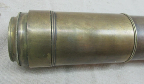 Raro Antiguo Telescopio Marino de Latón Hill y Price Bristol Día Noche Londres c1870