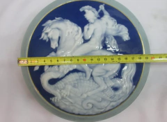 art deco A. Barriere Limoges Francia bella época art deco San Jorge único grande