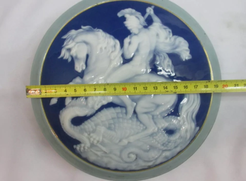 art deco A. Barriere Limoges Francia bella época art deco San Jorge único grande