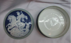 Imagen de art deco A. Barriere Limoges Francia bella época art deco San Jorge único grande