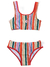 Bikini rayada roja en internet