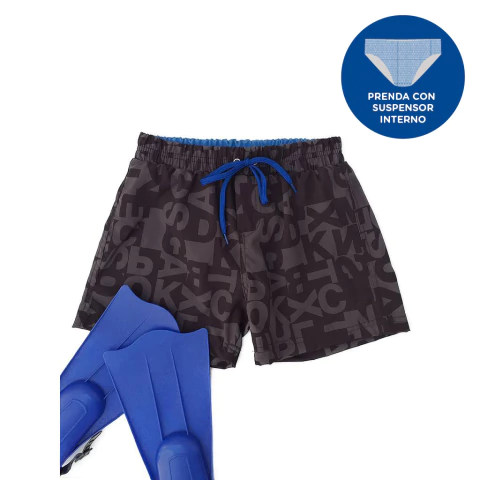 Bermuda letras negra - comprar online