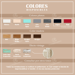 Modular Viena 260 cm - Vintage para TV LCD - tienda online