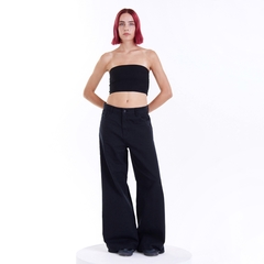 Jean full black Wideleg. Art 33001.