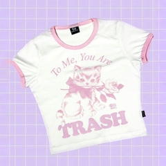Baby Tee Trash Kitty. Art 710529.