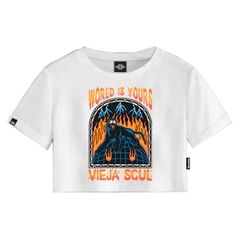 Crop Tee World is your. Art 380017. - comprar online