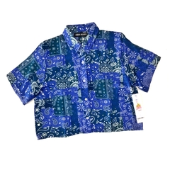 Camisa Crop Bndn blue. Art 2900023. en internet