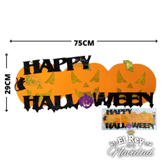 Cartel Goma eva HAPPY HALLOWEEN Calabazas
