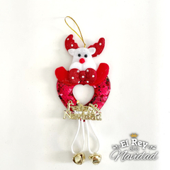 Corazon Reno Polar lentejuelas mágicas y cascabel