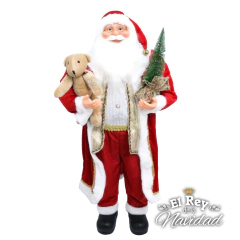 Papa Noel Germano de Lujo! 1,20mt vestido de gala